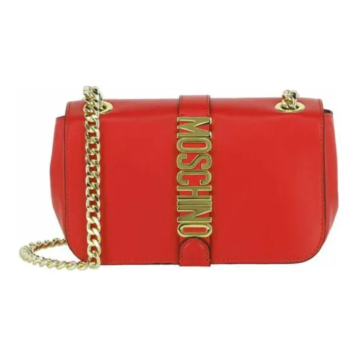 MOSCHINO Сумка через плечо из кожи женская красная