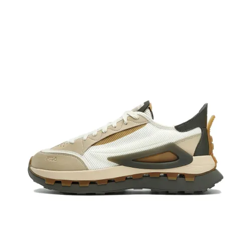 FILA KM Casual Low Top Beige Yellow Men's