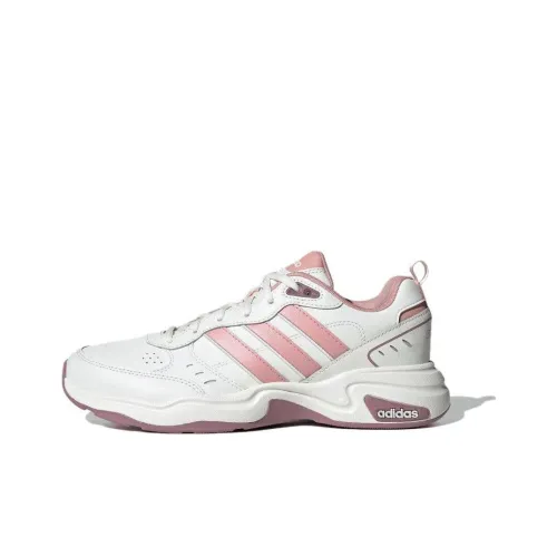 Adidas Neo Strutter Shock Absorbers Slip-resistant Abrasion-resistant Low Top Casual Unisex White Pink Adidas Neo Strutter Shock Absorbers Slip-resistant Abrasion-resistant Низкий Топ Повседневный Унисекс Белый Розовый