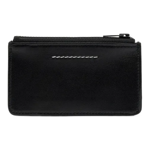 MM6 MAISON MARGIELA Кожа Длинный Многофункциональный Картхолдер Кошелек Стандартный Женский Черный