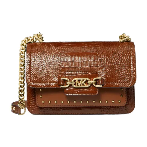 MICHAEL KORS Heather Кожа Конверт Сумка Сумка через плечо Сумка на плечо Женская Коричневая