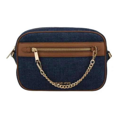 MICHAEL KORS Деним с кожаными вставками Сумка через плечо Сумка на плечо Женская