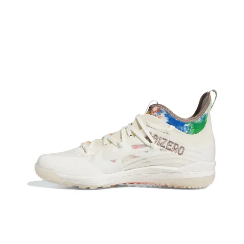 Adidas Afterburner 9 Adizero 9 Шипы Лето Bash Амортизация Износостойкий Низкий Топ Бейсбольные Кроссовки Мужские Серый Белый