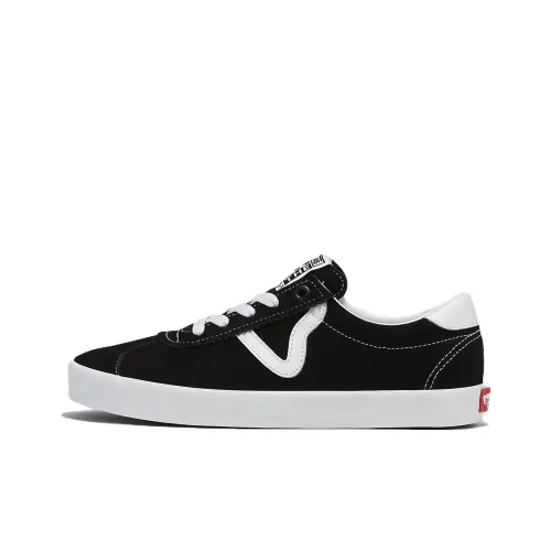Vans Sports Скейтборд Кроссовки Низкие Черные Белые Унисекс