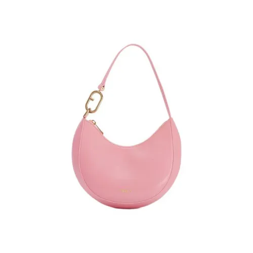 Furla Primavera Телячья кожа Полумесяц Сумка Сумка Сумка через плечо Женская Розовая