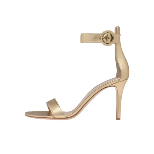 GIANVITO ROSSI Portofino One Ремешок Сандалии 8,5 см Женские Золотые