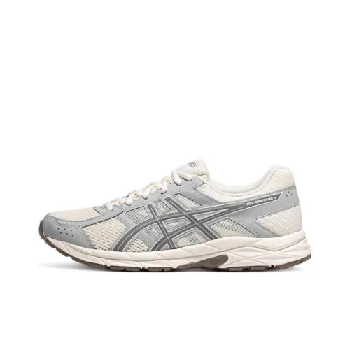 ASICS Гель Contend 4 Беговые кроссовки Низкий Топ Белый Серый Мужской