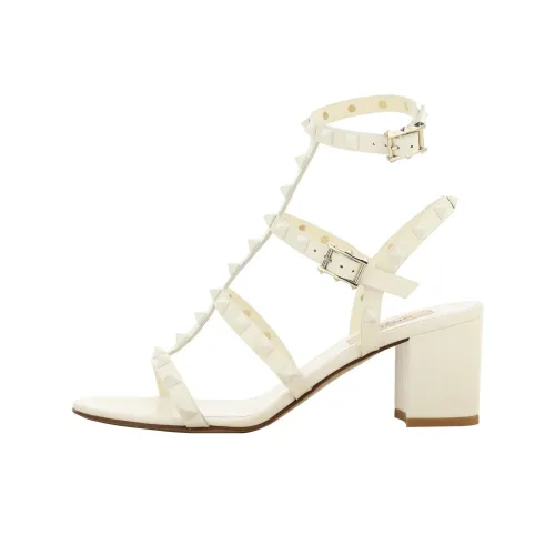 Valentino Rockstud One Ремешок Сандалии Женские Белые