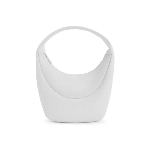 CHARLES KEITH Полиуретан Charles Keith Сумка Плечевая Сумка Полумесяц Сумка Средняя Женская Белая Черная