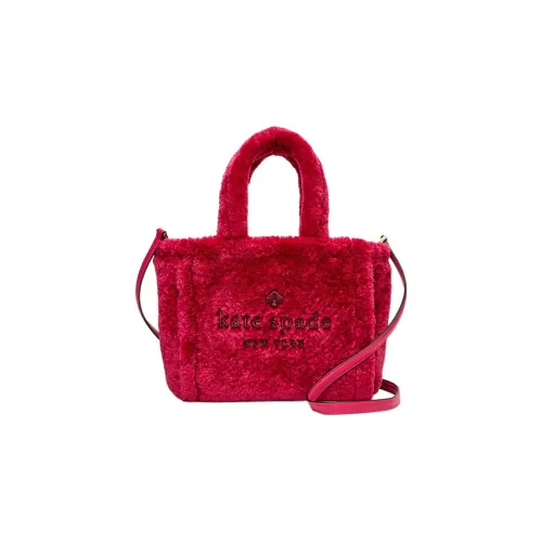 Kate Spade Искусственная шерсть Кожа Сумка через плечо Сумка Мини Женская Красная