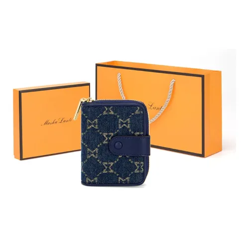 MashaLanti Denim Wallet Coin Wallet Wallet Standard Women's Royal Blue