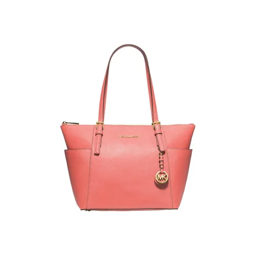 MICHAEL KORS Jet Set Кожа Тоут Сумка Сумка для покупок Сумка Сумка через плечо Женская Грейпфрутово-красная