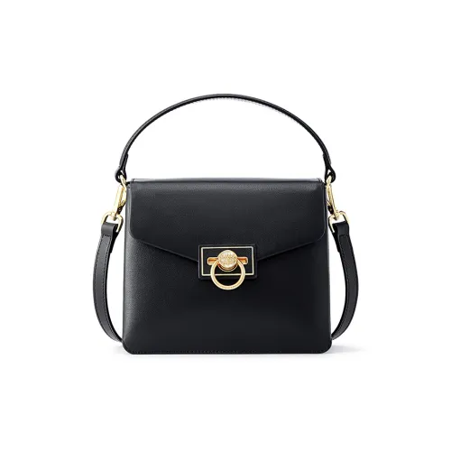 FION Натуральная кожа Маленькая квадратная сумка через плечо одно плечо маленькая женская золотая