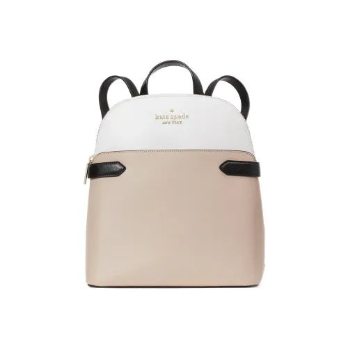 Kate Spade Staci Saffiano кожа рюкзак женский бежевый и белый