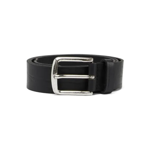 DIESEL Ремни из коровьей кожи, черные, мужские