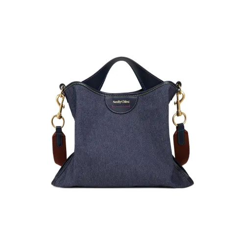 See By Chloe Деним Сумка через плечо Сумка Маленькая Женская Синяя