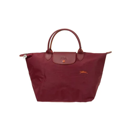 LONGCHAMP Корова Кожа Пельмени Сумка Сумка через плечо Средняя Женская Бордовая
