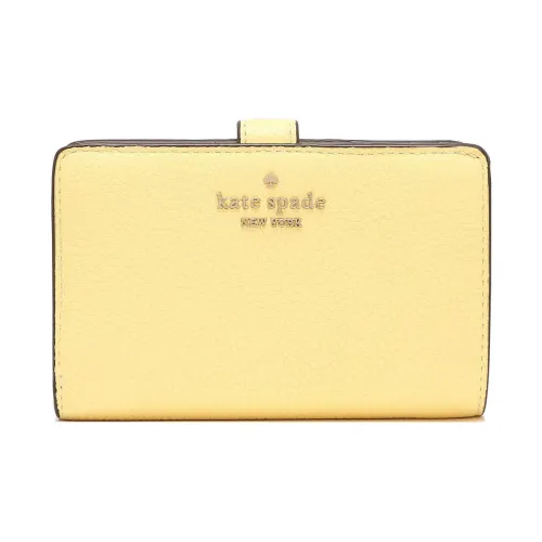 Kate Spade Leila Litchi Grain Leather Wallet Medium Women's Yellow