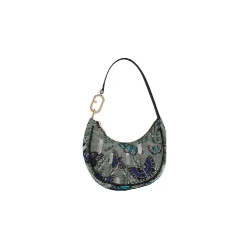 Furla Primavera Кожа Полумесяц Сумка Сумка Сумка через плечо Женская Многоцветная