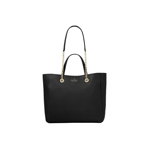 Kate Spade Litchi Grain Leather Tote Bag Shopping Bag Large Women's Black