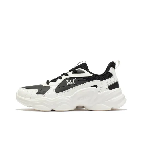 361° Cloud Series Облако кожа поверхность низ устойчивый к истиранию низкий топ кэжуал женский белый черный