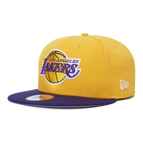 New Era Хлопковые кепки, желтые, мужские