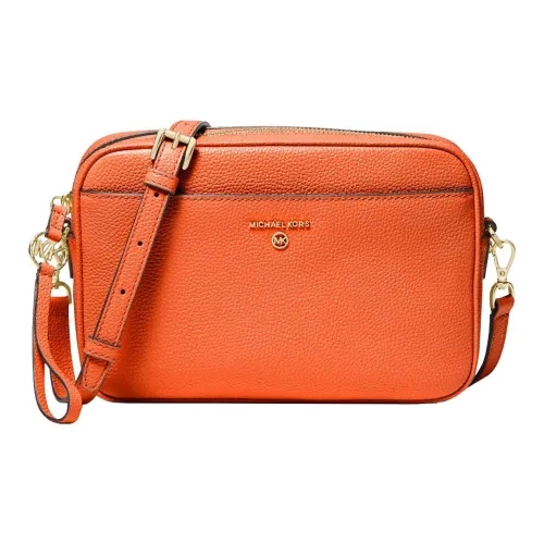 MICHAEL KORS Jet Set Charm Телячья кожа Camera Сумка Сумка через плечо Большая Женская Апельсиновая