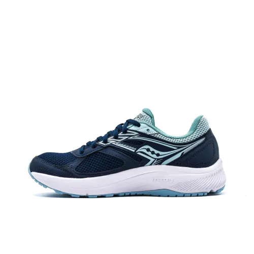 Saucony Cohesion 14 Slip-Resistant Abrasion-Resistant Low-Top Беговые кроссовки Женские Blue