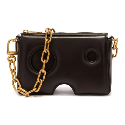 OFF Белый Burrow Кожа Сумка через плечо Женская Черная