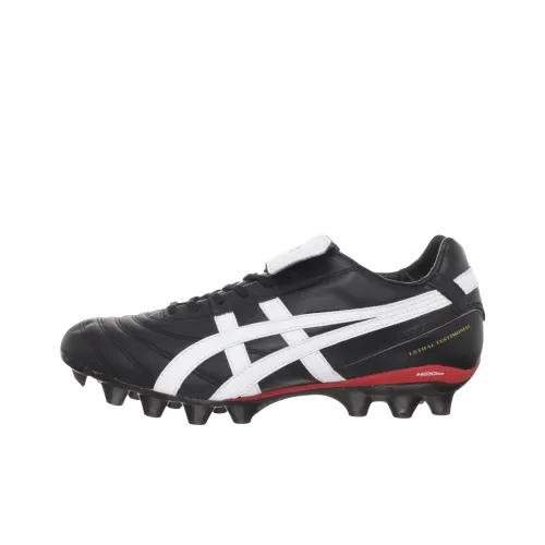 Asics Lethal Testimonial Амортизация Износостойкие футбольные бутсы для мужчин черный белый