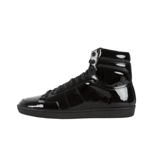 SAINT LAURENT SL/10 Скейтборд Кроссовки Высокие Черные Мужские
