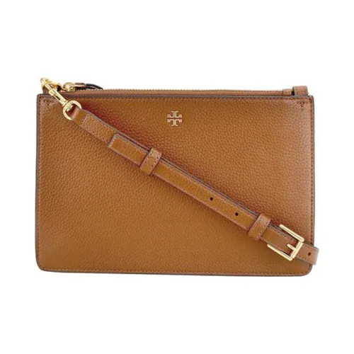 TORY BURCH Зернистая текстура кожа кожа портативная сумка через плечо сумка на плечо женская коричневый