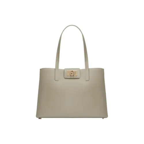 Furla 1927 Collection Кожа Тоут Сумка Сумка для покупок Сумка на плечо Сумка большая Женская Тауповая