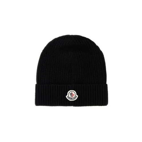 Moncler Cotton Beanies Men's Black