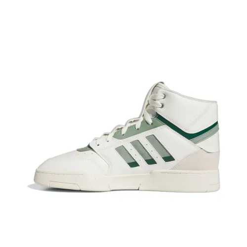 Adidas Originals Drop Step XL Устойчивые к истиранию высокие кроссовки для скейтбординга Мужские Белые Зеленые