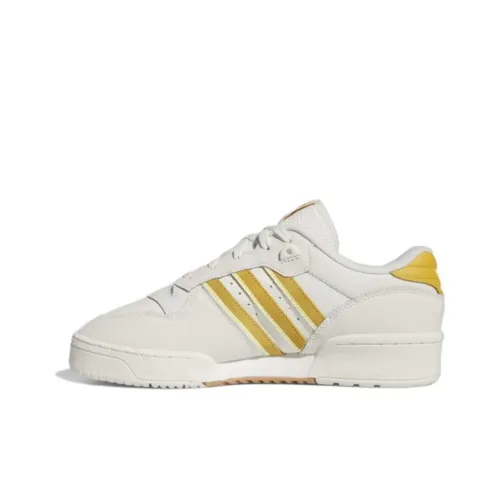 Adidas Originals Rivalry Slip Resistant Abrasion Resistant Breathable Low-Top Skateboard Shoes Men's White Yellow Adidas Originals Rivalry Противоскользящие Износостойкие Дышащие Низкие Кроссовки для Скейтбординга Мужские Белый Желтый