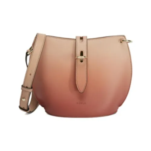 Furla Кожа Тоут Сумка Сумка для покупок Сумка через плечо Мини Женская Персиково-розовая