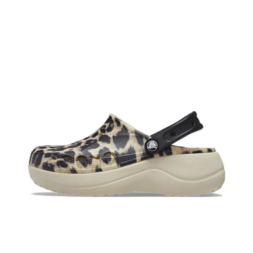Crocs Baya Platform Clog Animal Print Sabo Women's Leopard Print
