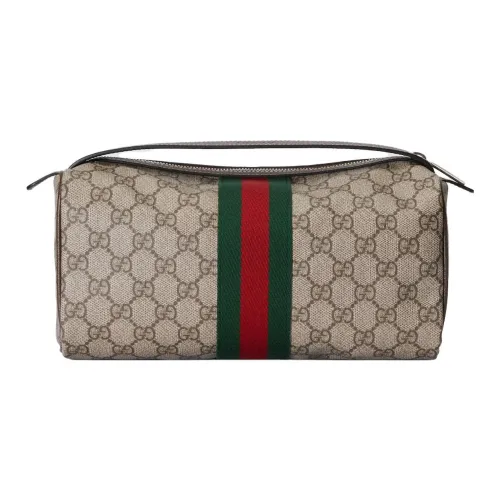 GUCCI Canvas Клатч Сумка для хранения Мужской Коричневый
