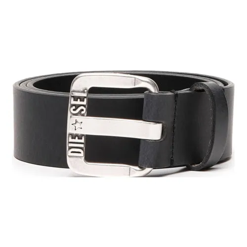 DIESEL Ремни из коровьей кожи, черные, мужские