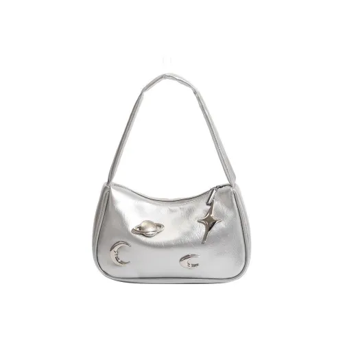 NOMK ПУ (полиуретан) Курьерская сумка Сумка на плечо Стандартная Women's Silver