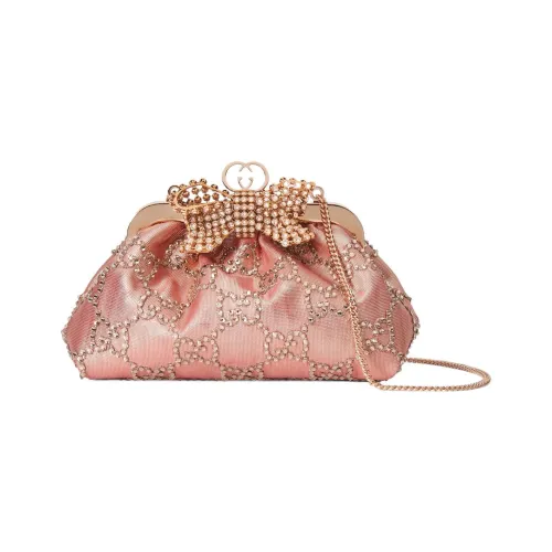GUCCI Ткань Клатч Стандартный Женский Розовый
