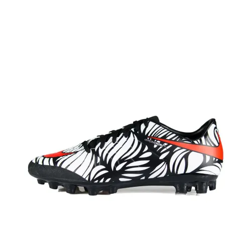 Nike Hypervenom Phelon 2 AG Искусственная трава Противоскользящие Устойчивые к истиранию Футбольные бутсы Мужские Черный Белый