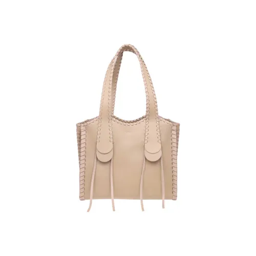 Chloe Телячья кожа Тоут Сумка Сумка для покупок Средний Женская Бежевая