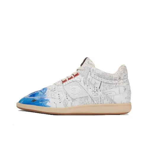 COACH MID Топ Скейтборд Кроссовки Мужские Белые Синие