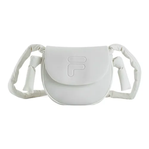 FILA FUSION ПУ (полиуретан) текстиль седло сумка плечевая сумка маленькая женская экрю