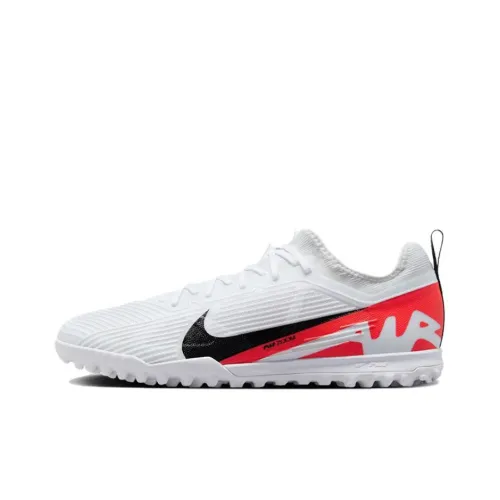 Nike Zoom Mercurial Vapor 15 Pro TF Шипы Противоскользящие Устойчивые к истиранию Футбольные бутсы Мужские Белый Черный