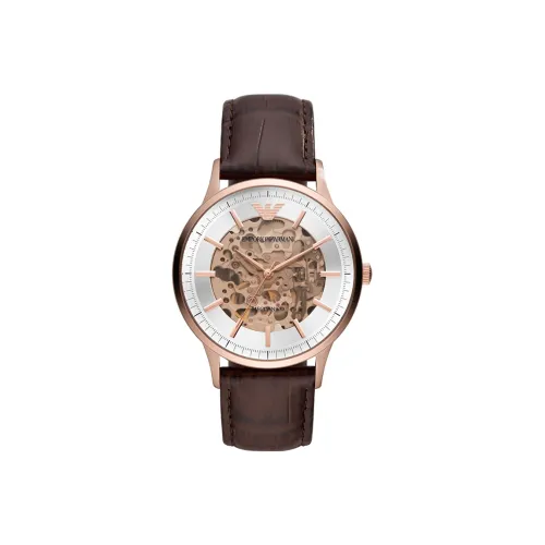 EMPORIO ARMANI Механический механизм Мужские часы Machine 41 мм Белый