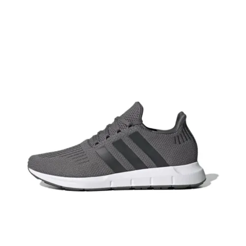 Adidas Swift Run Амортизаторы Удерживающие от скольжения Устойчивые к истиранию Низкий топ Беговые кроссовки Мужские Серые