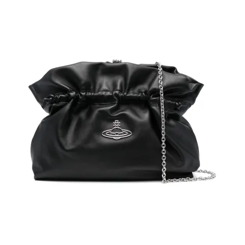 Vivienne Westwood Телячья кожа Одно плечо Через плечо Клатч Средний Женский Черный